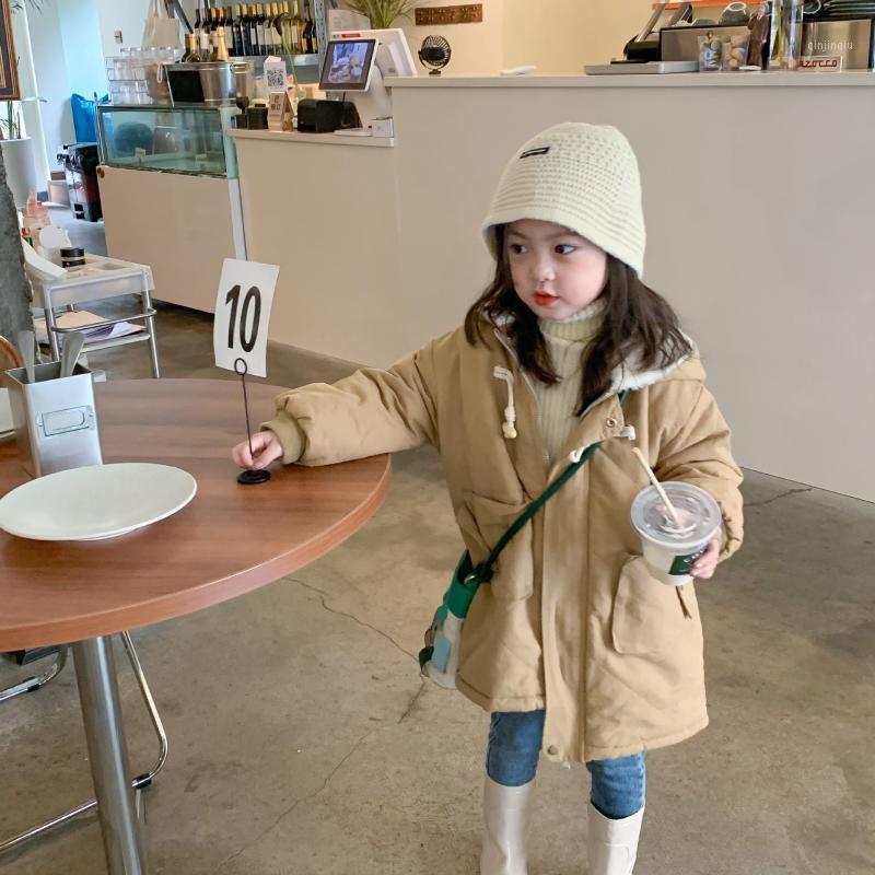 Coat 2021 Winter Children's Wear Girls' Inner Imitation Hair Thickened Windbreaker Baby Hooded 2-339, Blue;gray 
Coat 2021 Winter Children's Wear Girls' Inner Imitation Hair Thickened Windbreaker Baby Hooded 2-339, Blue;gray