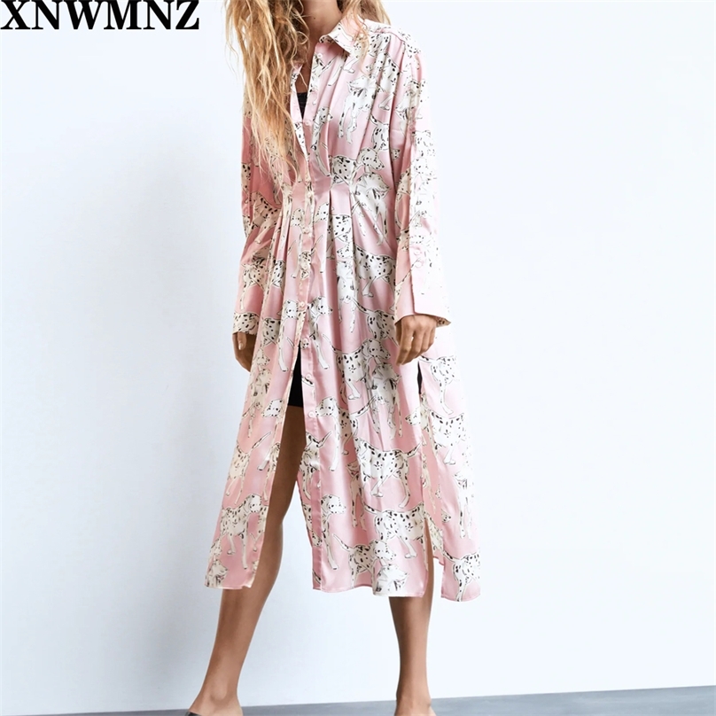 Women Chic Fashion Animal Print Pleated Midi Shirt Dress Vintage Long Sleeve Button-up Female Dresses Vestidos 210520, Pink
Women Chic Fashion Animal Print Pleated Midi Shirt Dress Vintage Long Sleeve Button-up Female Dresses Vestidos 210520, Pink