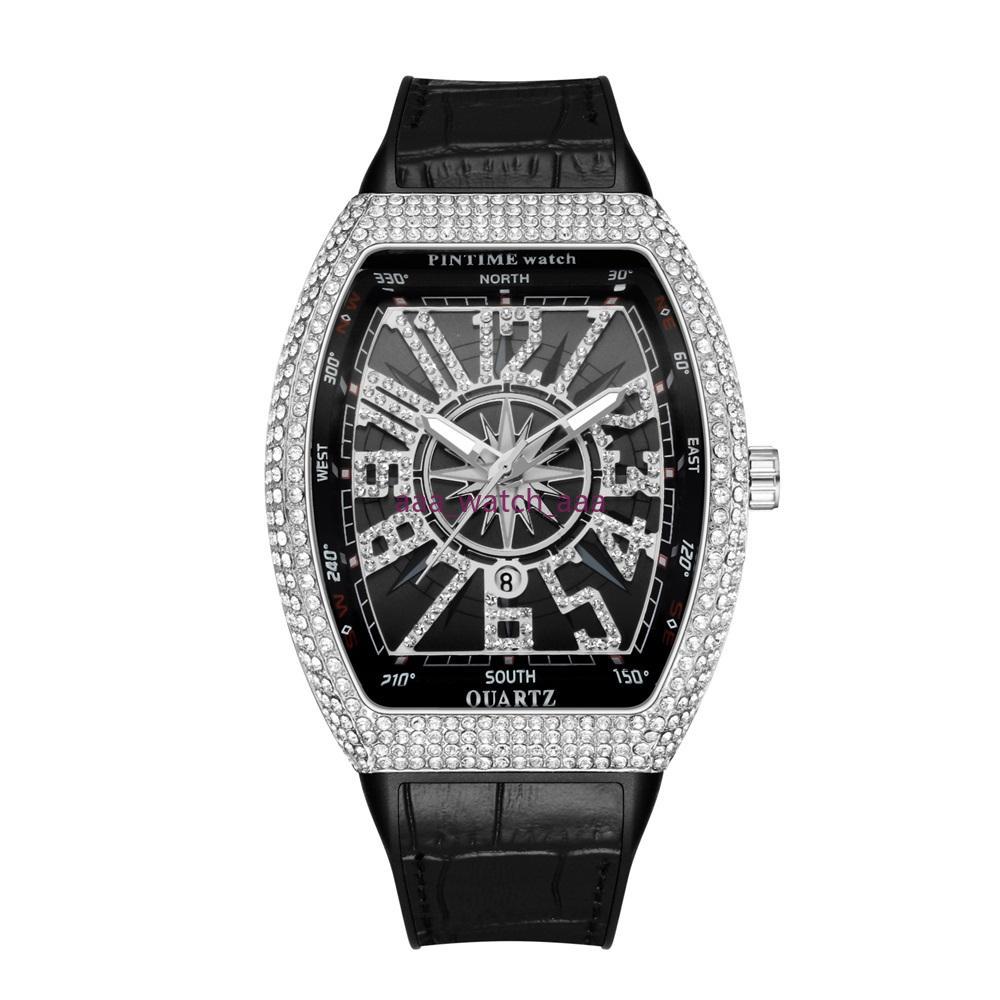 138 PINTIME Men Fashion Watch Shinning Diamond Iced Out Watches Stainless Steel Quartz Movement Male Casual Dress Clock Party watch Montre
138 PINTIME Men Fashion Watch Shinning Diamond Iced Out Watches Stainless Steel Quartz Movement Male Casual Dress Clock Party watch Montre