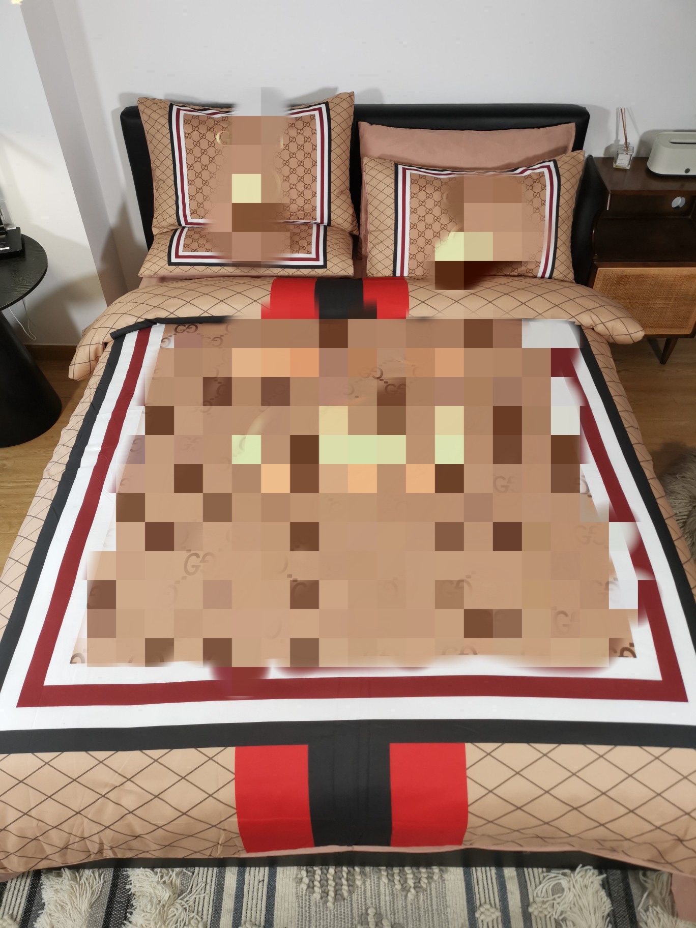 Fashion size designer bedding set covers 4 pcs khaki gold cotton duvet cover luxury bed sheets Pillowcases, Same as pic
Fashion size designer bedding set covers 4 pcs khaki gold cotton duvet cover luxury bed sheets Pillowcases, Same as pic