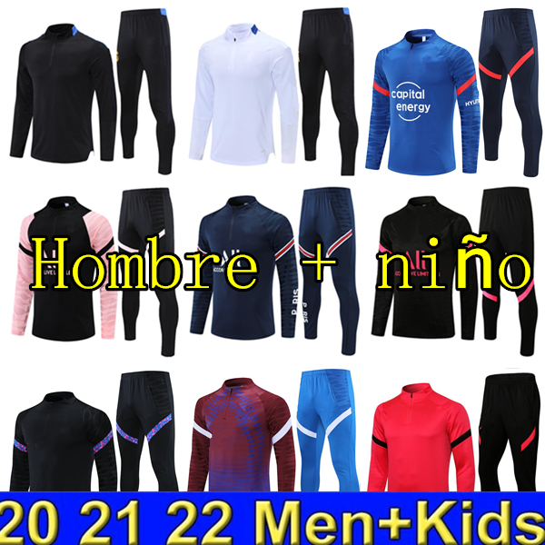 MESSI Tracksuit Real Madrid Men Football Training Suits 21 22 BARCELONA Soccer MBAPPE PARIS BENZEMA Survetement Maillots de Foot Enfants Mens Kids Chandal Kit, 17
MESSI Tracksuit Real Madrid Men Football Training Suits 21 22 BARCELONA Soccer MBAPPE PARIS BENZEMA Survetement Maillots de Foot Enfants Mens Kids Chandal Kit, 17