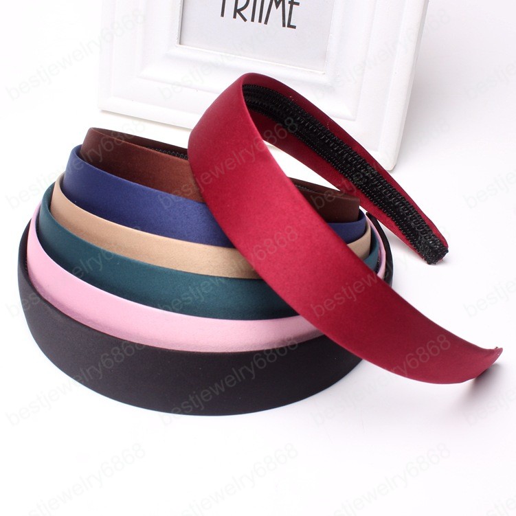 Women Hair Band Solid Color Headband Vintage Female Head Hoop Hai Bezel Hair Accessories Ladies Simplicity No Slip Headwear