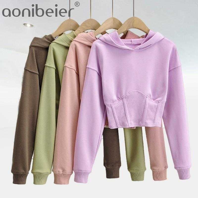 Slim Fit Short Solid Navel Sweatshirt Hoodies Long Sleeve Women Big Size Fashion Female Autumn Chic Outwear 210604, Purple
Slim Fit Short Solid Navel Sweatshirt Hoodies Long Sleeve Women Big Size Fashion Female Autumn Chic Outwear 210604, Purple