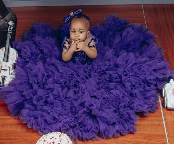 Luxurious Lace Flower Sheer Neck Tiers Tulle Little Girl Wedding Cheap Communion Pageant Dresses Gowns Cg001