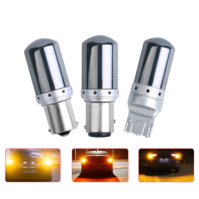 1PC CANBUS S25 1156 BA15S P21W BAU15S PY21W T20 LED 7440 W21W W21/5W 3014 144SMD Car Turn Signal Lights Brake Lamp No Error 12V
