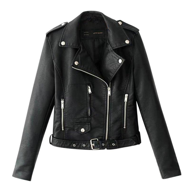 Women's Jackets High Quality Women Jacket Motorcycle Faux Leather Lapel Coat Zip Biker Black Short Punk Cropped Tops Oversized #40, Bk
Women's Jackets High Quality Women Jacket Motorcycle Faux Leather Lapel Coat Zip Biker Black Short Punk Cropped Tops Oversized #40, Bk
