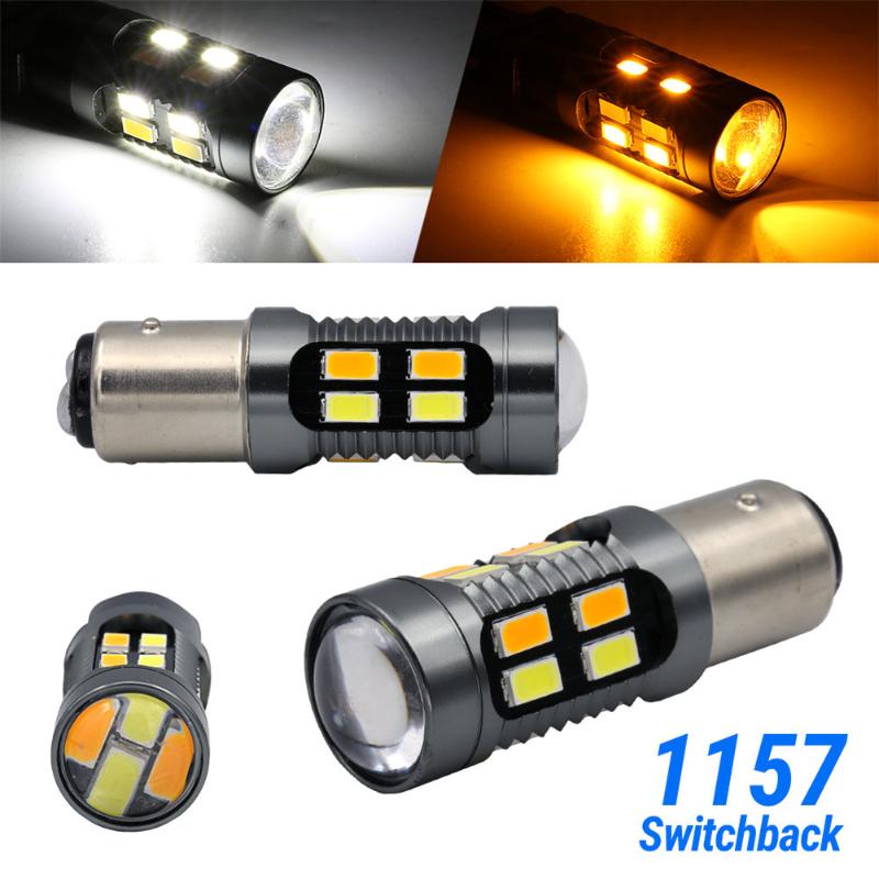 Car Headlights 2X Dual Color 1157 LED White/Amber DRL Switchback Turn Signal Parking Light Bulb Bulbs Universal
Car Headlights 2X Dual Color 1157 LED White/Amber DRL Switchback Turn Signal Parking Light Bulb Bulbs Universal