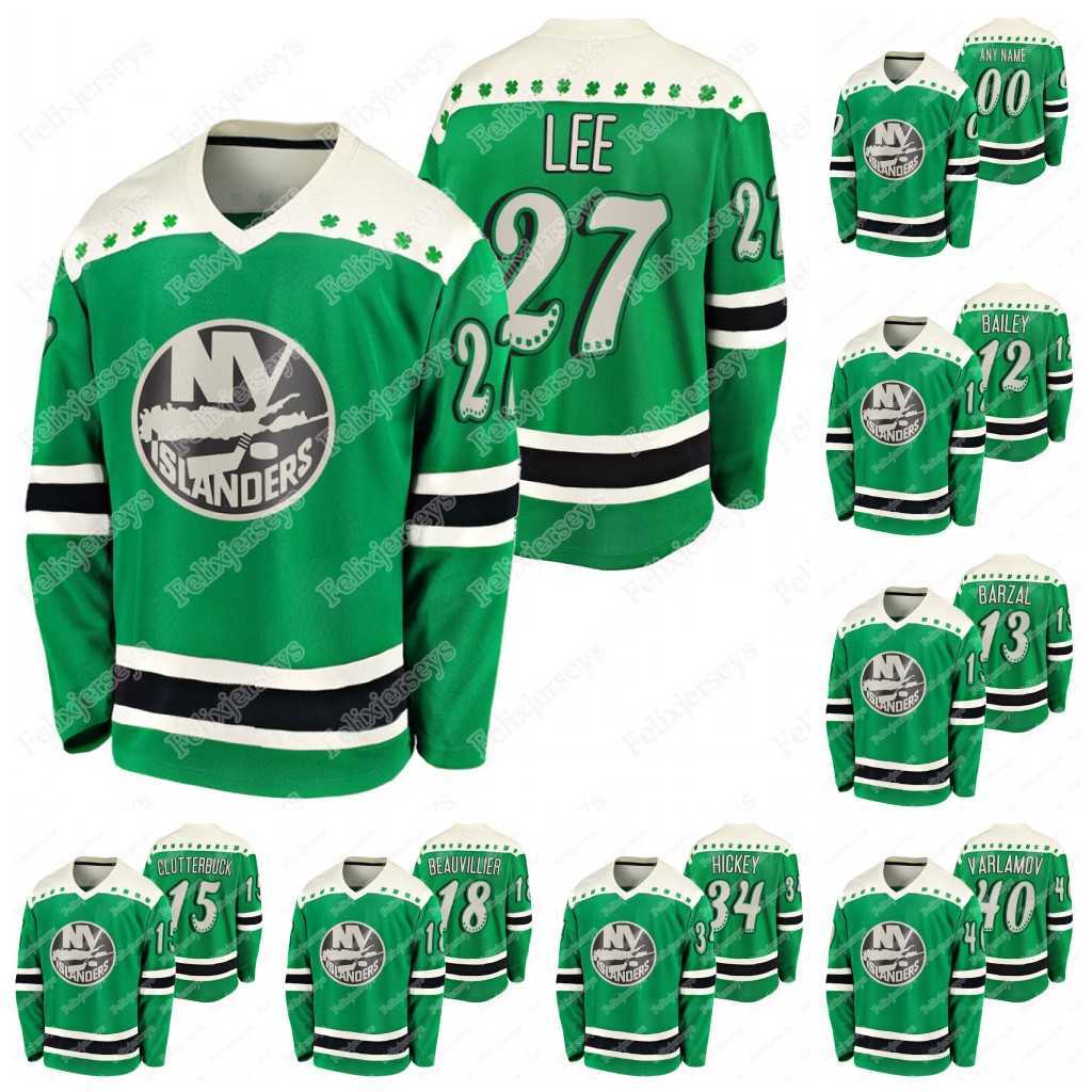 Anders Lee 2021 St. Patricks Day New York Islanders Jersey Mathew Barzal Eberle Josh Bailey Cal Clutterbuck Leo Komarov Semyon Varlamov, Black
Anders Lee 2021 St. Patricks Day New York Islanders Jersey Mathew Barzal Eberle Josh Bailey Cal Clutterbuck Leo Komarov Semyon Varlamov, Black