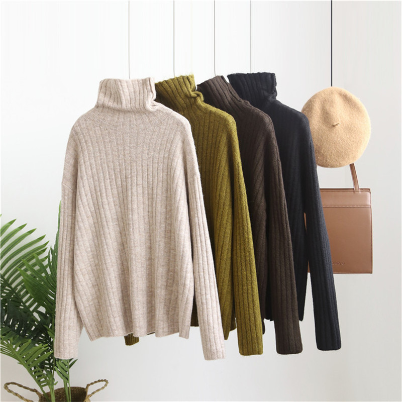 Autumn Winter Loose Casual High-neck Pullover Women's Fashion Warm And Practical Alpaca Pile Knitted Sweater Top 210520, Light apricot
Autumn Winter Loose Casual High-neck Pullover Women's Fashion Warm And Practical Alpaca Pile Knitted Sweater Top 210520, Light apricot