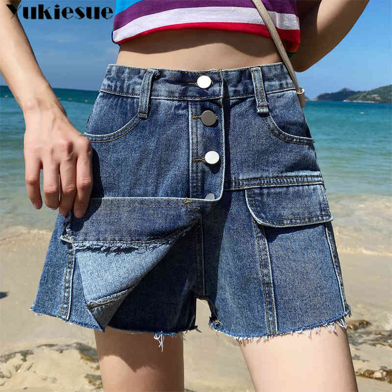 women's shorts woman summer high waist vintage denim shorts for women skirt short femme jeans womens clothing ladies 210519, Black
women's shorts woman summer high waist vintage denim shorts for women skirt short femme jeans womens clothing ladies 210519, Black