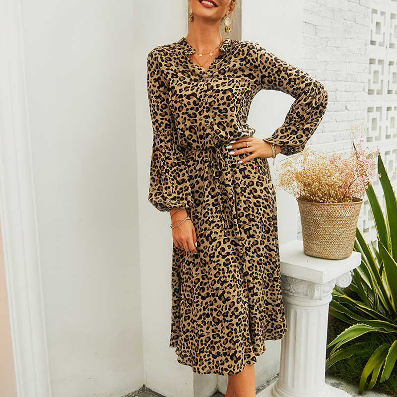 Vintage Leopard Printed Women Dresses Casual Long Sleeve Button Mid-Calf Boho Beach Spring Autumn Femme Dress W193 210526
Vintage Leopard Printed Women Dresses Casual Long Sleeve Button Mid-Calf Boho Beach Spring Autumn Femme Dress W193 210526