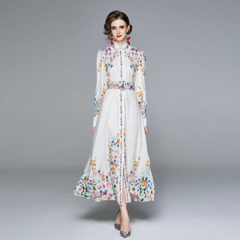 ZAWFL Summer Floral Print Dresses Women Turn Down Collar With Belt Single Breasted High Waist A Line Slim Dress 210525, Picture color
ZAWFL Summer Floral Print Dresses Women Turn Down Collar With Belt Single Breasted High Waist A Line Slim Dress 210525, Picture color