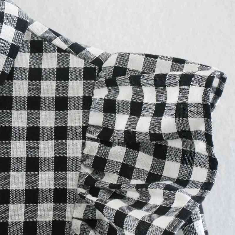 Spring Women Cascading Ruffle Plaid Blouse Female Long Sleeve Shirt Office Lady Loose Tops Blusas S8397 210430