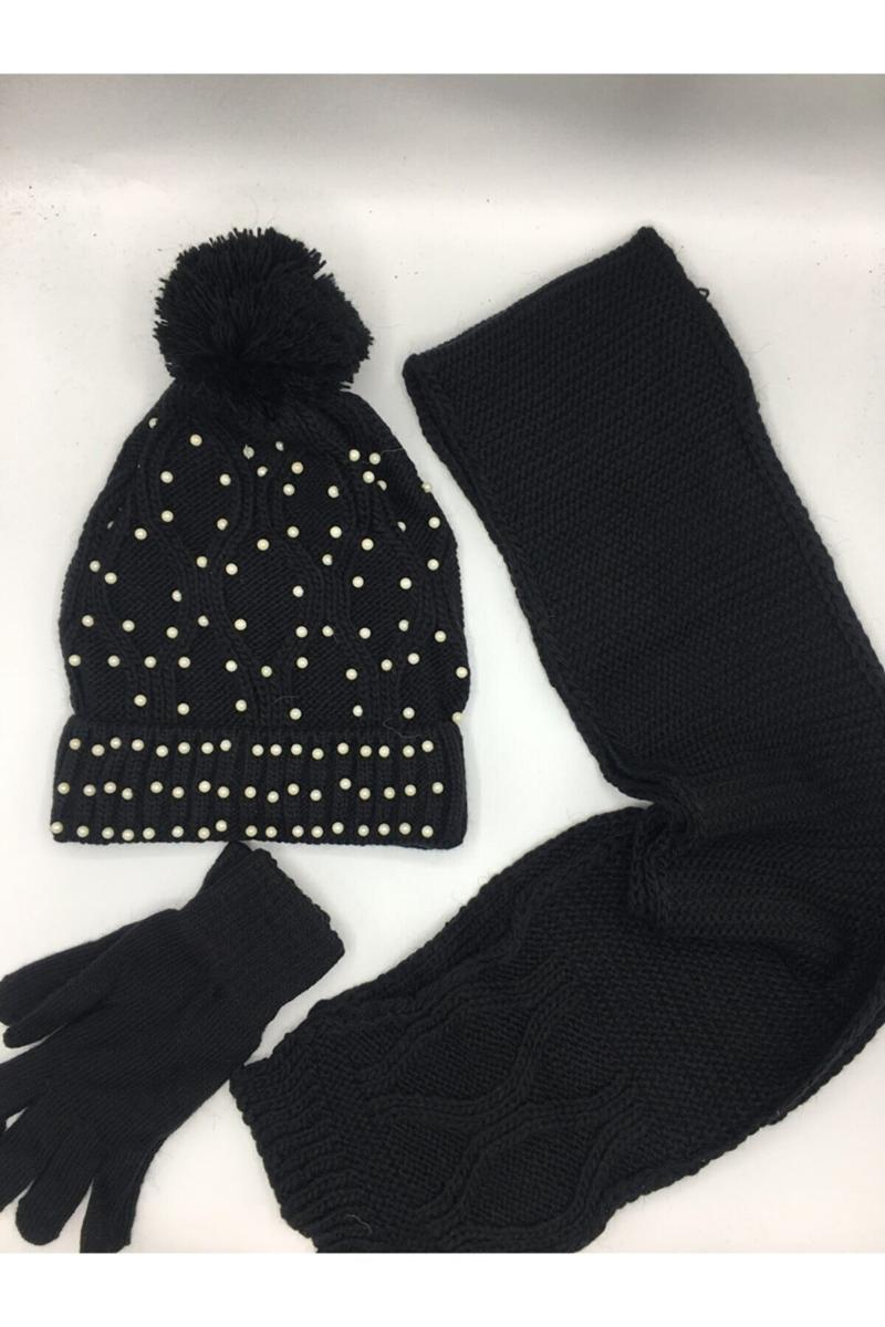 Berets Women's Clothing Accessories Scarf Hat Gloves Beanie Soft Boncuklu Knitwear Winter Heat Outerwear, Black
Berets Women's Clothing Accessories Scarf Hat Gloves Beanie Soft Boncuklu Knitwear Winter Heat Outerwear, Black