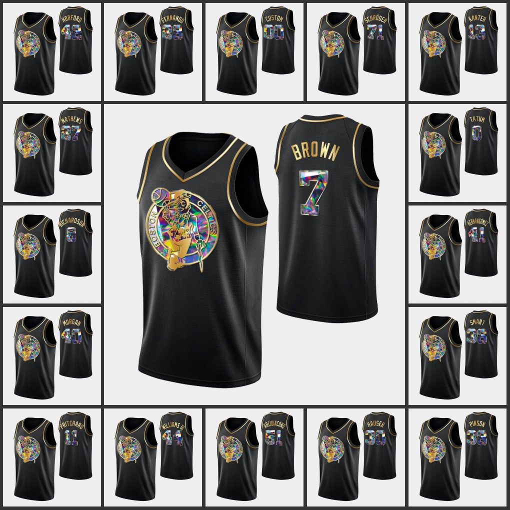 Boston Celtics''Men Enes Kanter Josh Richardson Jaylen Brown Jayson Tatum Marcus Smart 2022 75th Diamond Custom Black Jersey
Boston Celtics''Men Enes Kanter Josh Richardson Jaylen Brown Jayson Tatum Marcus Smart 2022 75th Diamond Custom Black Jersey