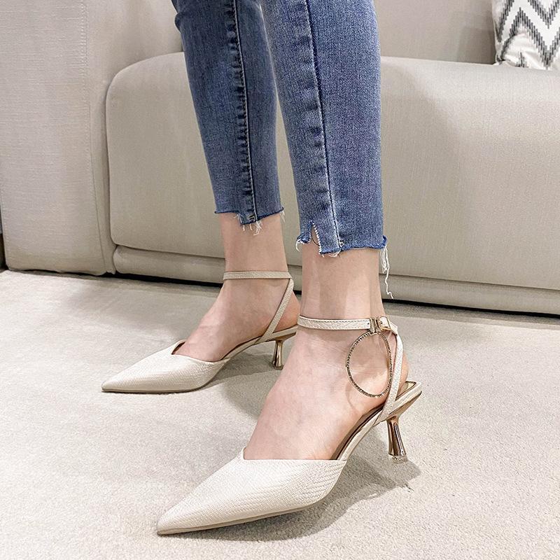 Clear Heels Shoes Med Buckle Strap Shallow Mouth Luxury Sandals 2021 Summer Medium Pointed Office Stiletto Comfort Fashion High Dress
Clear Heels Shoes Med Buckle Strap Shallow Mouth Luxury Sandals 2021 Summer Medium Pointed Office Stiletto Comfort Fashion High Dress