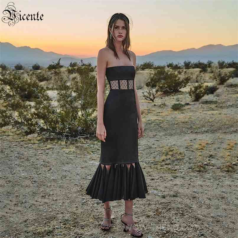 Women' Dress Celebrity Party Cocktail Tube Top Ruffled Fringed Polka Dot Tulle Stitching Mid-length Bandage 210520, Black
Women' Dress Celebrity Party Cocktail Tube Top Ruffled Fringed Polka Dot Tulle Stitching Mid-length Bandage 210520, Black