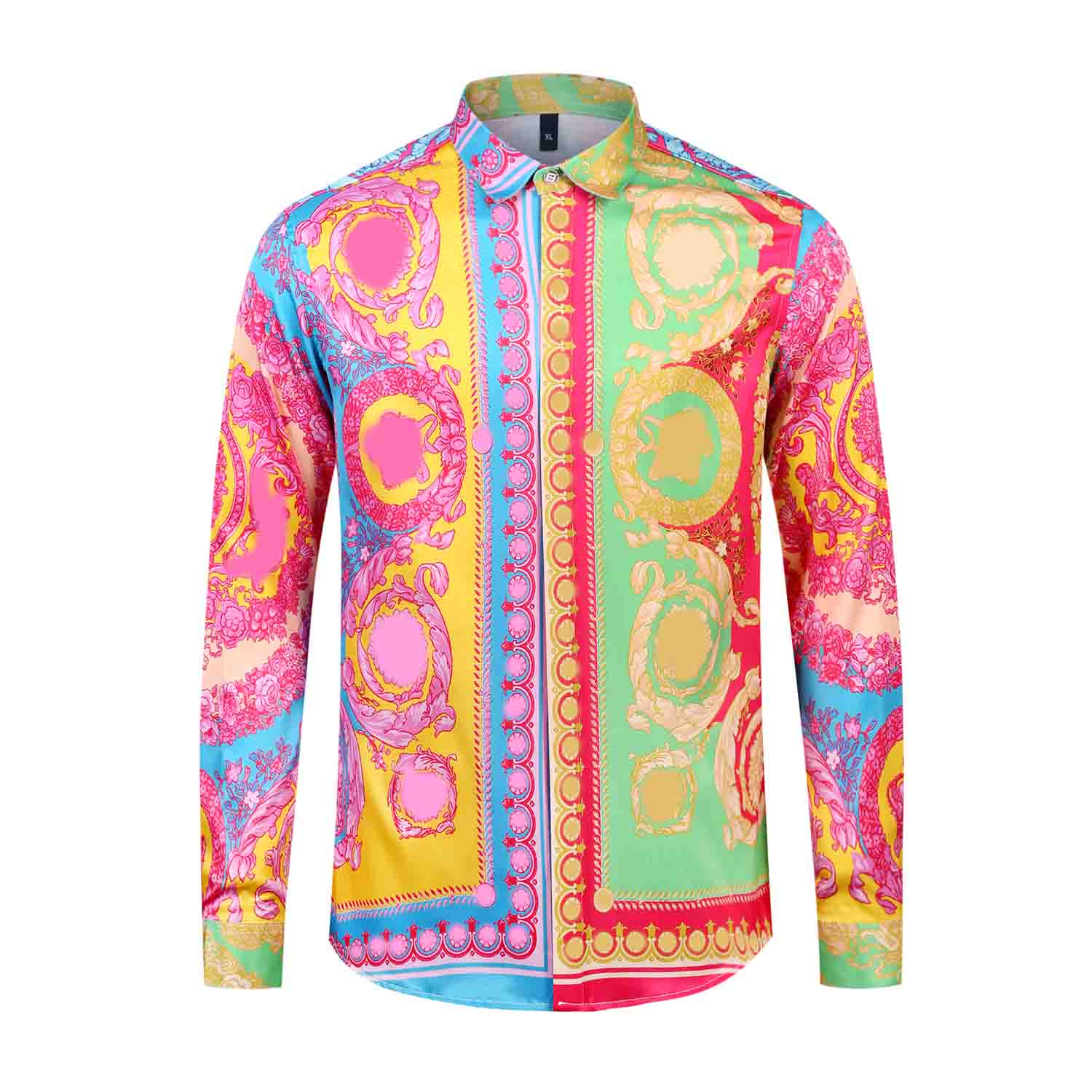 Fashion designer slim shirt for men 3D MedusaS black gold floral print men's dress long sleeve business casual EG41
Fashion designer slim shirt for men 3D MedusaS black gold floral print men's dress long sleeve business casual EG41