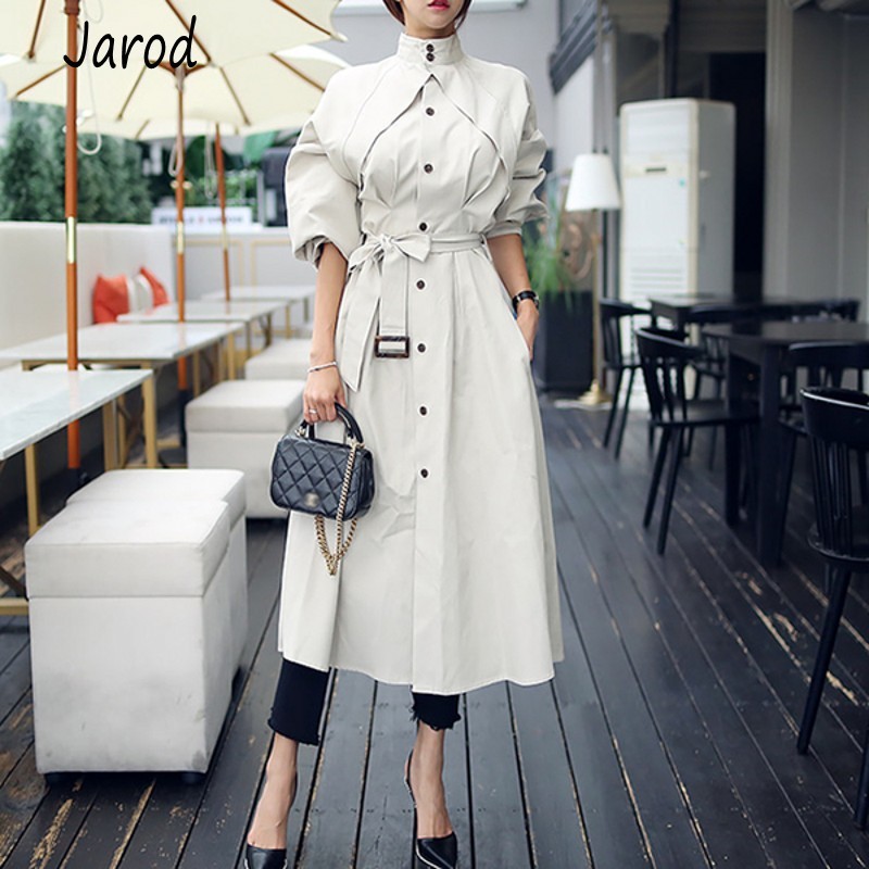 Arrival high quality women fashion comfortable loose a-line trench coat professional temperament outdoor warm long trench 210518, Picture color
Arrival high quality women fashion comfortable loose a-line trench coat professional temperament outdoor warm long trench 210518, Picture color