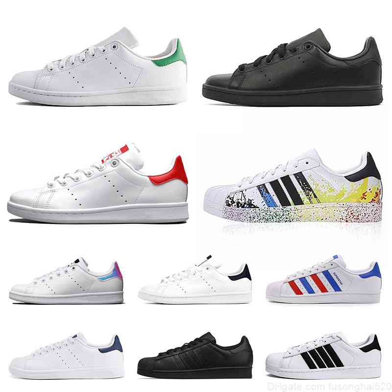 Classic Superstars Casual leather shoes Stan Smith Sports Sneakers Triple Black red Silver Green White Pink Mens Womens Trainers Superstar, A6 36-45 white
Classic Superstars Casual leather shoes Stan Smith Sports Sneakers Triple Black red Silver Green White Pink Mens Womens Trainers Superstar, A6 36-45 white