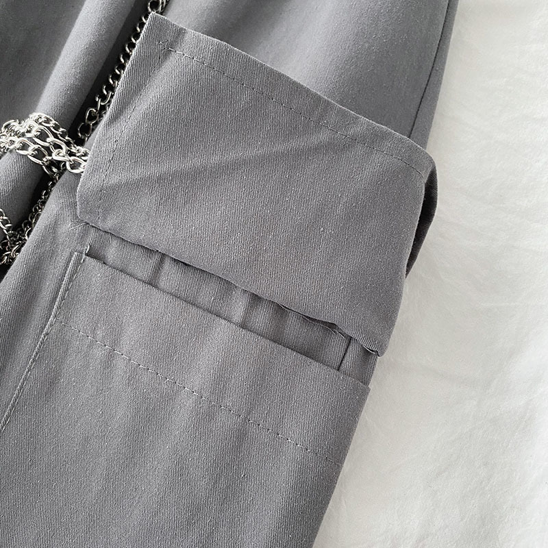 Sweatpantss Women High Waist Wide Leg Cargo Pants Loose Girls Harajuku Streetwear Trouser Casual Bottoms 210519