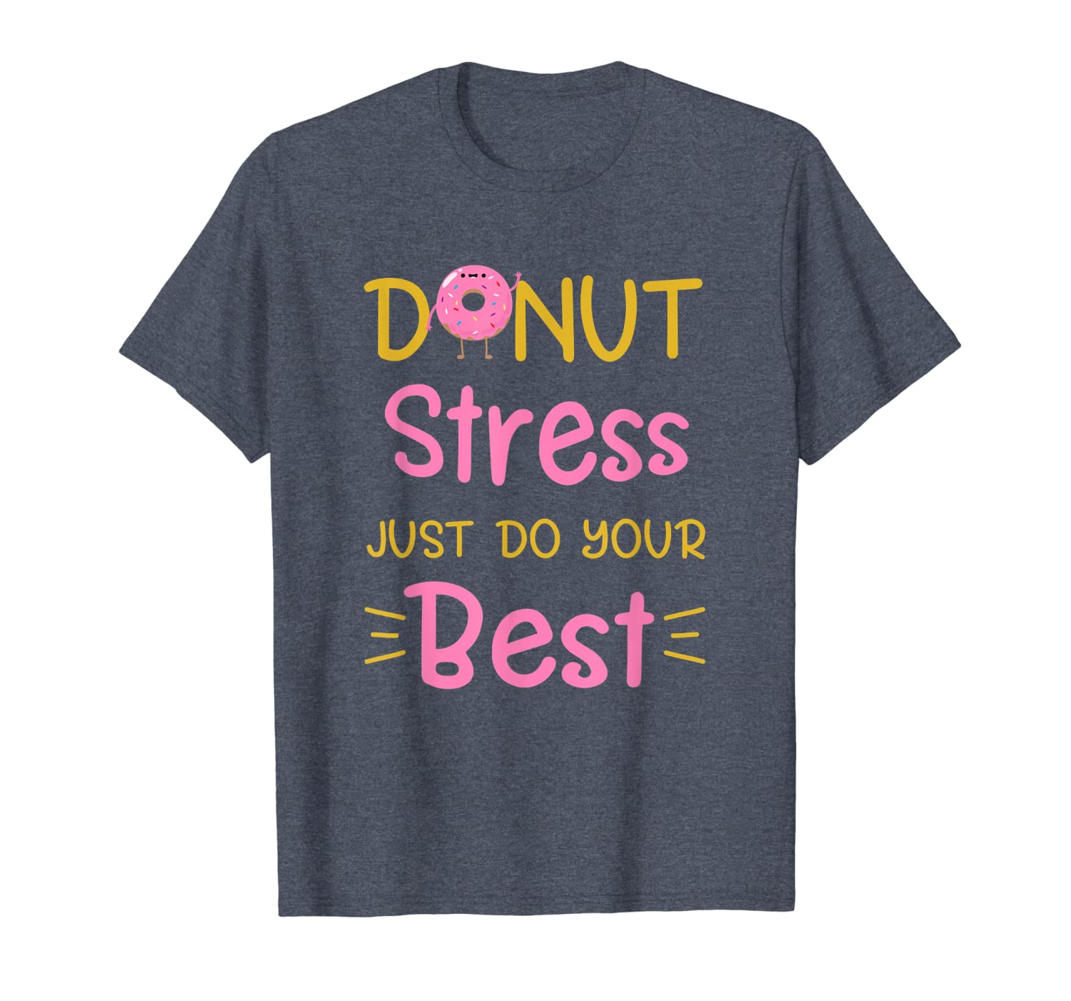 donut stress just do your fun teacher tshirts for testi, White;black