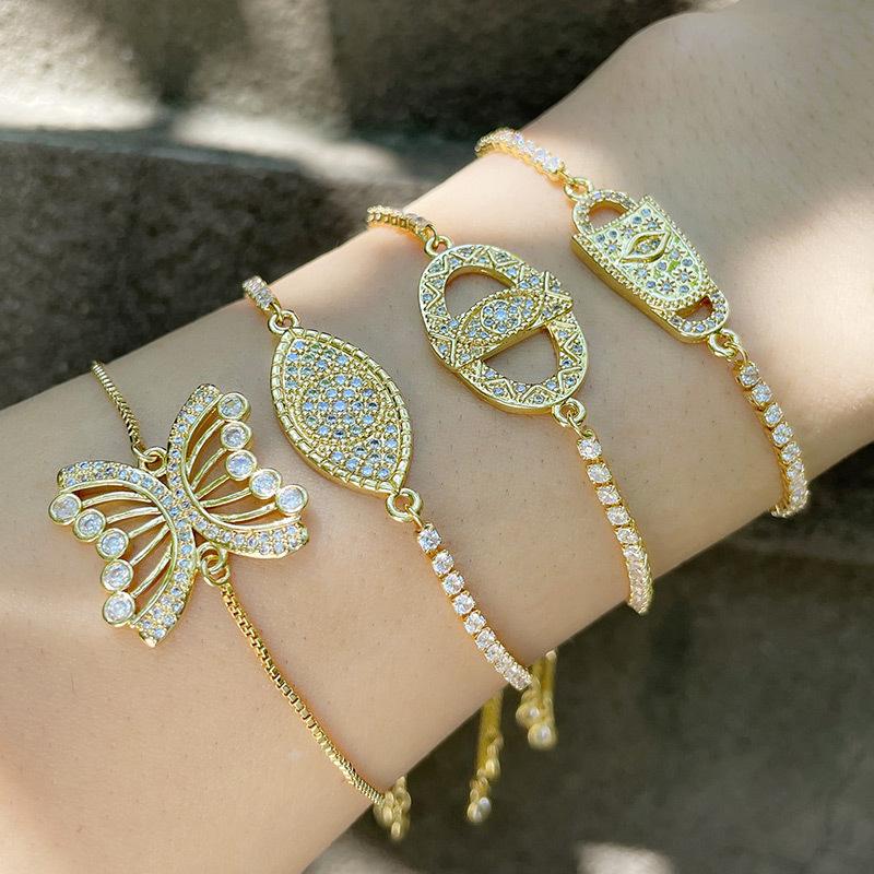 Beaded, Strands Exquisite Copper Inlaid Zircon Pendant Bracelet Trendy Geometric Gold Color Chains Bracelets For Friend Jewelry Gifts
Beaded, Strands Exquisite Copper Inlaid Zircon Pendant Bracelet Trendy Geometric Gold Color Chains Bracelets For Friend Jewelry Gifts