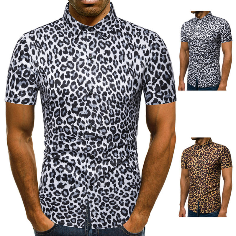 Men's Shirts 2021 ummer Korean Leopard Print Polyeter Cotton Cardigan hort leeve Youth Popular Lapel, White;black
Men's Shirts 2021 ummer Korean Leopard Print Polyeter Cotton Cardigan hort leeve Youth Popular Lapel, White;black