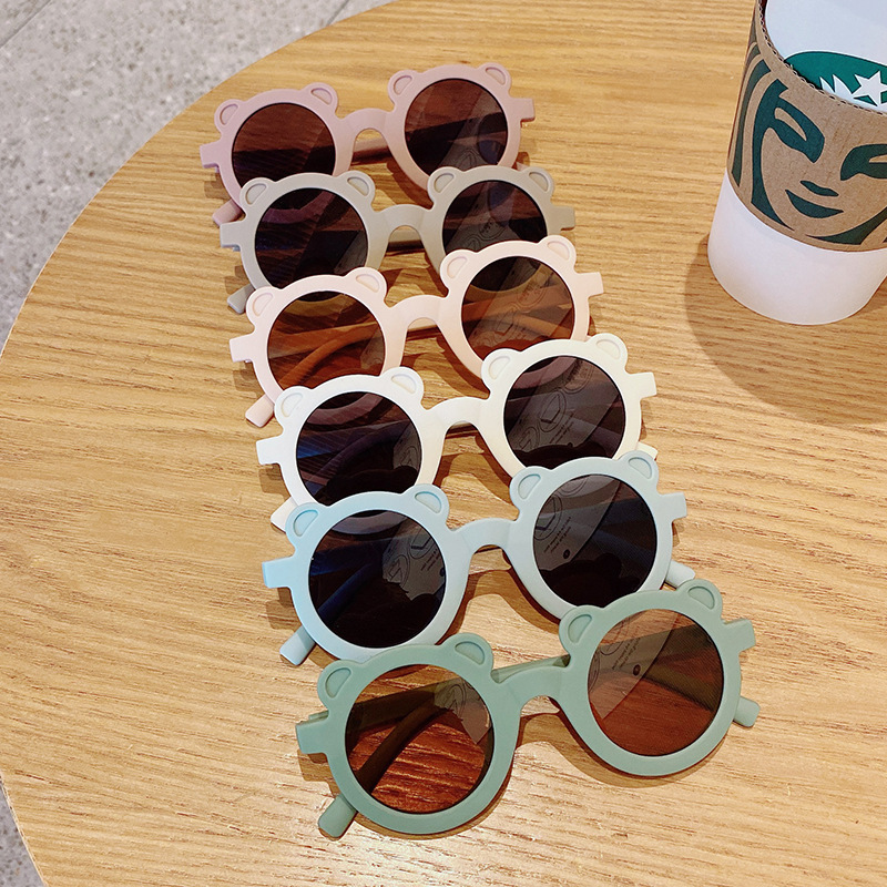 Citgeett Summer Sunglasses Children's Infant's Retro Solid Color Cute Outdoor Beach Protection For Kids 13 styles Z260305