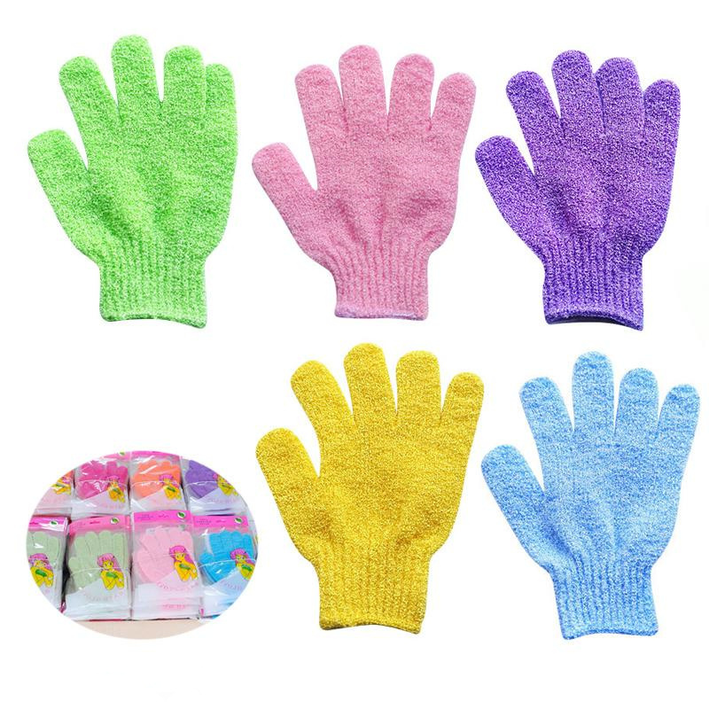 Exfoliating Bath Glove Body Scrubber Glove Nylon Shower Gloves Body Spa Massage Dead Skin Cell Remover Wholesale