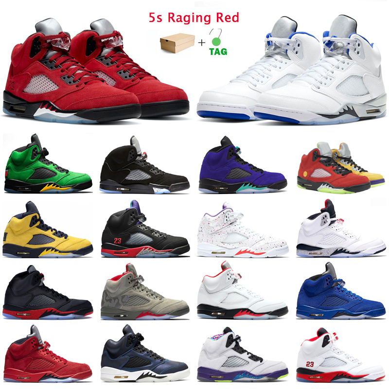 5s Raging Red Jumpman Basketball Shoes Mens Trainers Hyper Royal Alternate Grape Laney Blue White Cement Outdoor Sports Sneakers
5s Raging Red Jumpman Basketball Shoes Mens Trainers Hyper Royal Alternate Grape Laney Blue White Cement Outdoor Sports Sneakers