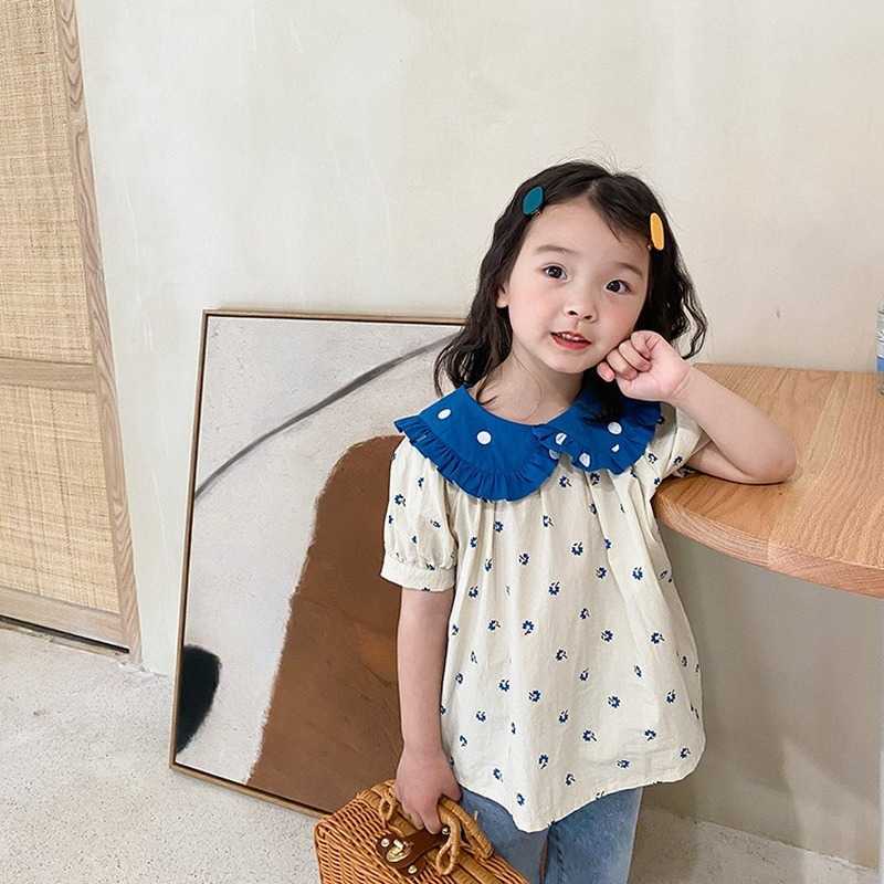 Summer floral short sleeve doll collar blouses 1-7 years girls cotton turn-down casual Tops clothes 210615, Beige
Summer floral short sleeve doll collar blouses 1-7 years girls cotton turn-down casual Tops clothes 210615, Beige