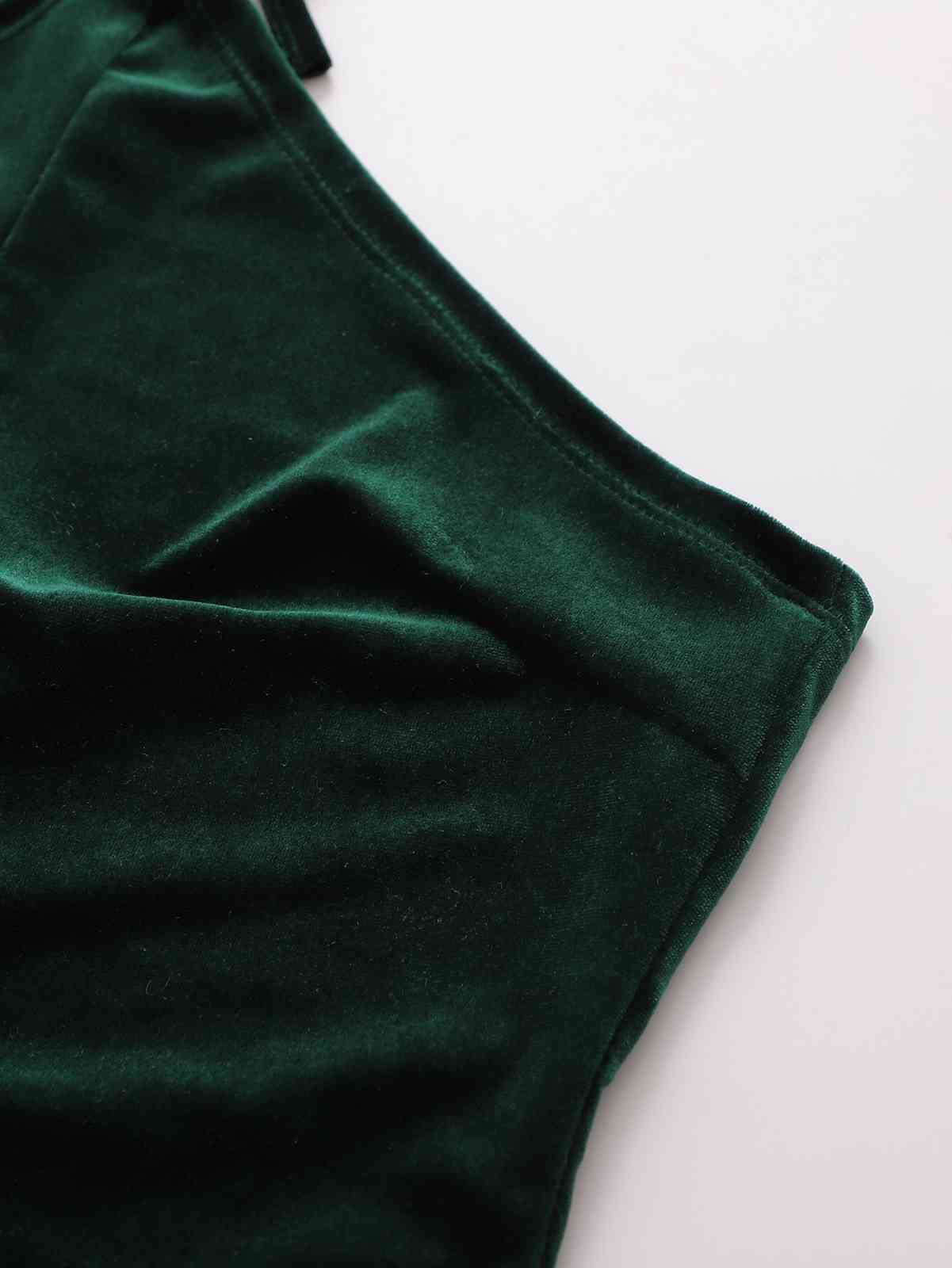Sexy Tie Bow Halter Collar Women Velvet Dress Hem Slit Backless Celebrity Party Club Bandage Long Dresses Vestidos 210429