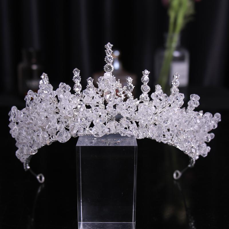 Hair Clips & Barrettes Baroque Luxury Crystal Crown Tiara Hairband Bridal Jewelry Rhinestone Tiaras For Women Bride Wedding Accessories, Golden;silver
Hair Clips & Barrettes Baroque Luxury Crystal Crown Tiara Hairband Bridal Jewelry Rhinestone Tiaras For Women Bride Wedding Accessories, Golden;silver