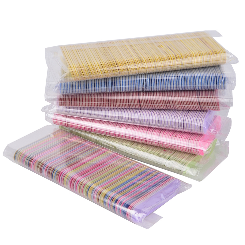 500Pcs Klimonla Wooden Double Sided Mini Nail Files Manicure Pedicure Tools File For Cuticle Remover Care 220222