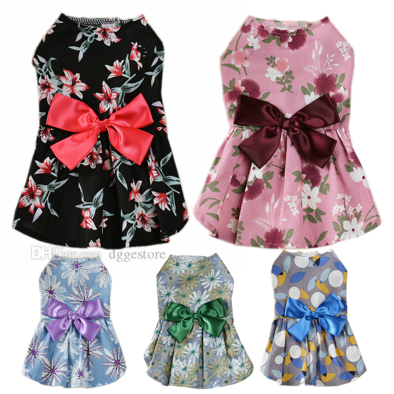 Dog Summer Dress with Bow Sublimation Printing Dog Apparel Elegant Floral Ribbon Pet Princess Dresses Pets Sundress Puppy Skirt for Small Girl Dogs Wholesale A308, As follows
Dog Summer Dress with Bow Sublimation Printing Dog Apparel Elegant Floral Ribbon Pet Princess Dresses Pets Sundress Puppy Skirt for Small Girl Dogs Wholesale A308, As follows