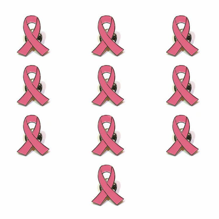 Pink Ribbon Lap Badge Brooches Breast Cancer Awareness Pins Brooch Wholesale, Gray
Pink Ribbon Lap Badge Brooches Breast Cancer Awareness Pins Brooch Wholesale, Gray