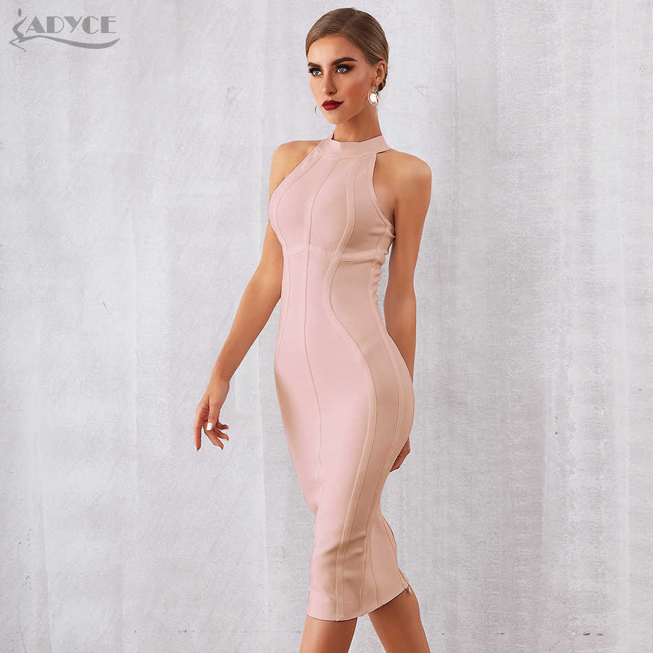 ADYCE Summer White Women Bodycon Bandage Dress Elegant Tank Sexy Sleeveless Club Celebrity Evening Runway Party Dresses 210623
