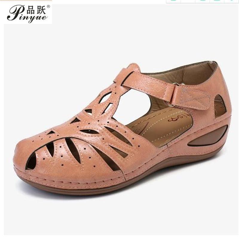 Leather Women Wedges Sandals 2021 Summer Thick Bottom Casual Shoes Ladies Plus Size, Black
Leather Women Wedges Sandals 2021 Summer Thick Bottom Casual Shoes Ladies Plus Size, Black