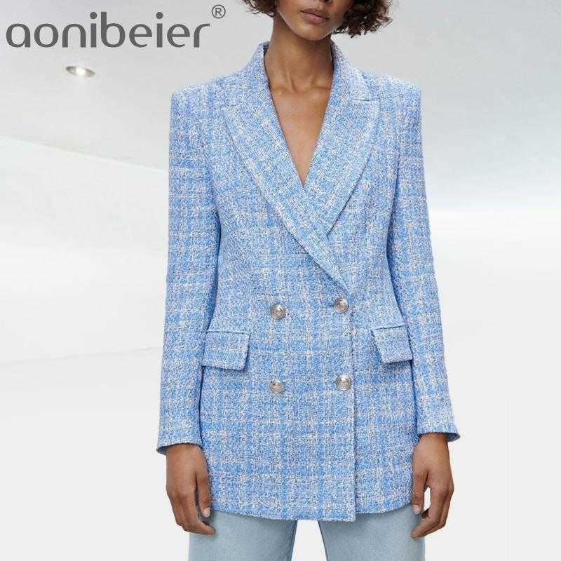Spring Autumn Official Suit Sequin Double Row Button V-Neck Jacket Long Sleeve Pocket Blue Women's Suits Blazer 210604, Bl
Spring Autumn Official Suit Sequin Double Row Button V-Neck Jacket Long Sleeve Pocket Blue Women's Suits Blazer 210604, Bl