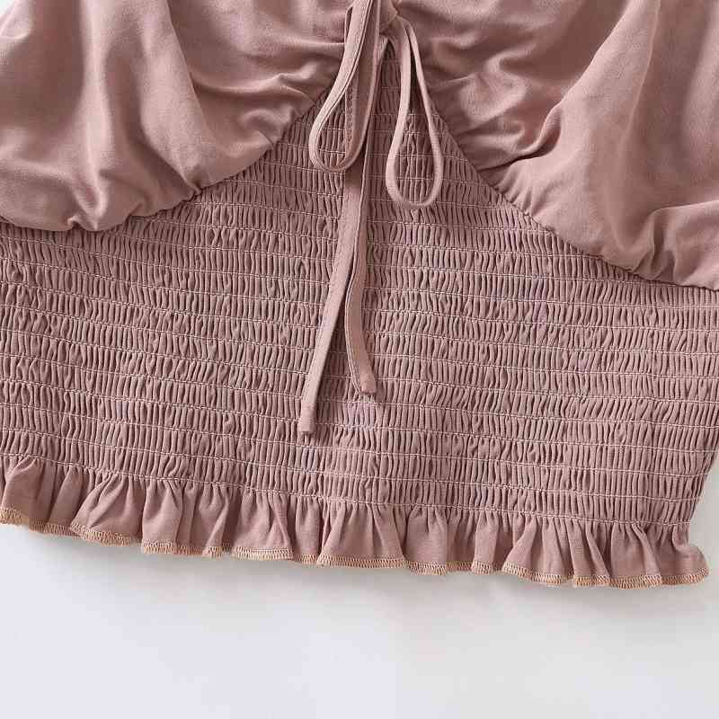 Summer Women Elastic Sling Short Camisole Casual Female Crop Tops T1503 210430