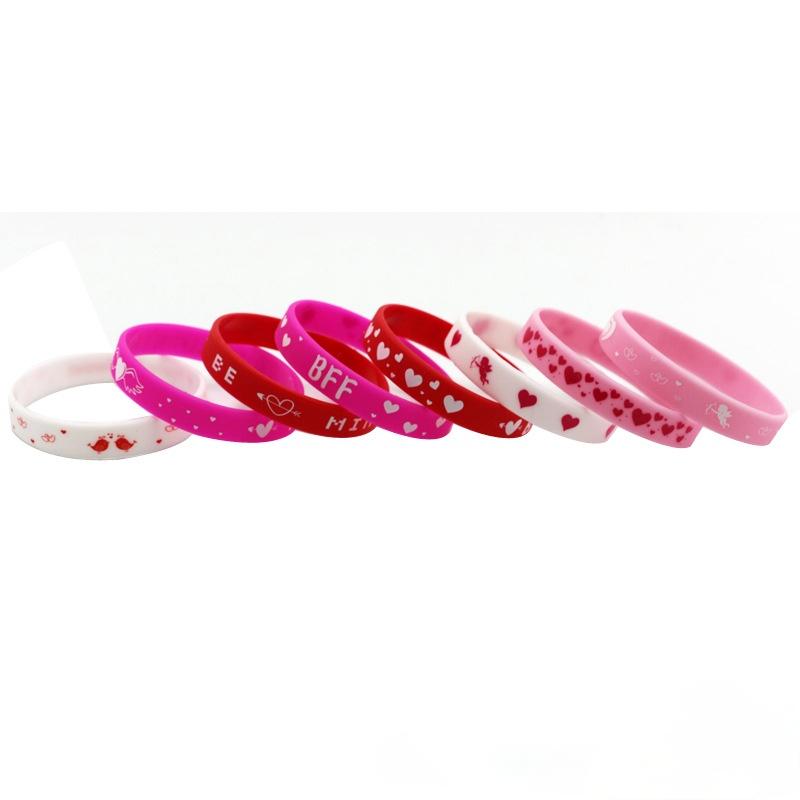 Bangle 8Pcs/Valentine's Day Letter Silicone Bracelet For Women Charm Jewelry Favors Festive Party Fashion Decoration Small Gifts
Bangle 8Pcs/Valentine's Day Letter Silicone Bracelet For Women Charm Jewelry Favors Festive Party Fashion Decoration Small Gifts