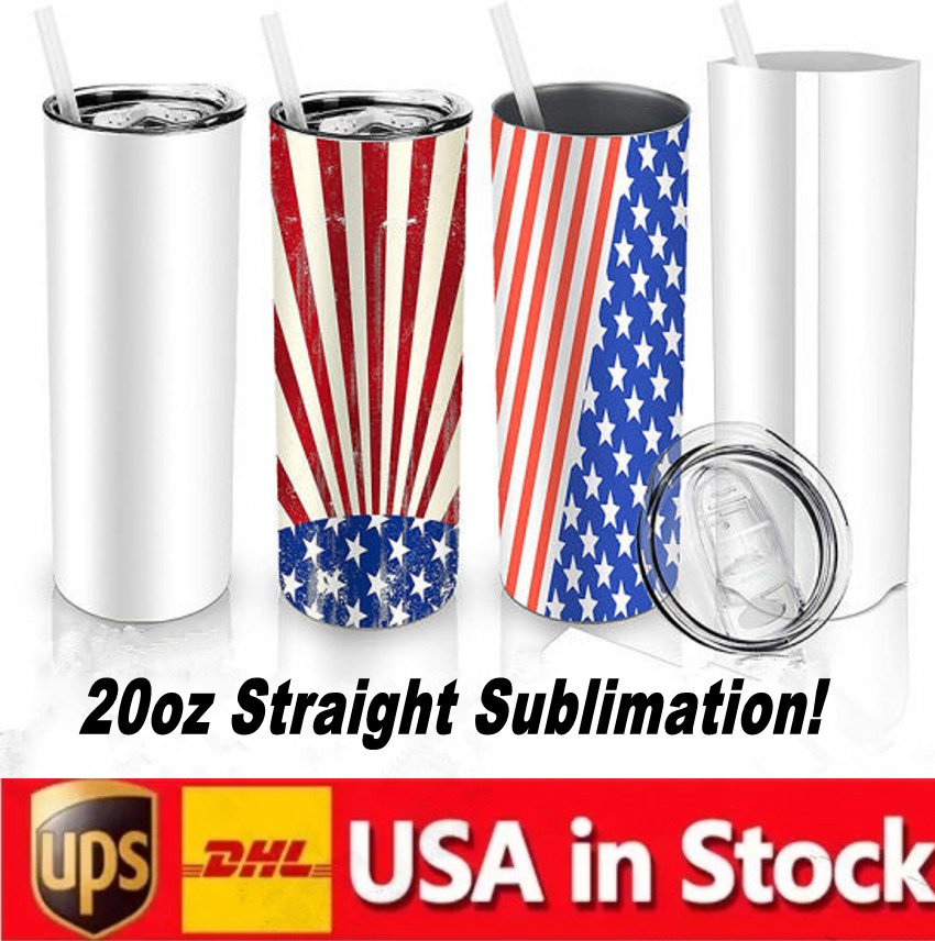 US STOCK 20oz sublimation straight tumbler 600ml stainless steel slim tumbler with plastic straw lid vacuum coffee mug
US STOCK 20oz sublimation straight tumbler 600ml stainless steel slim tumbler with plastic straw lid vacuum coffee mug