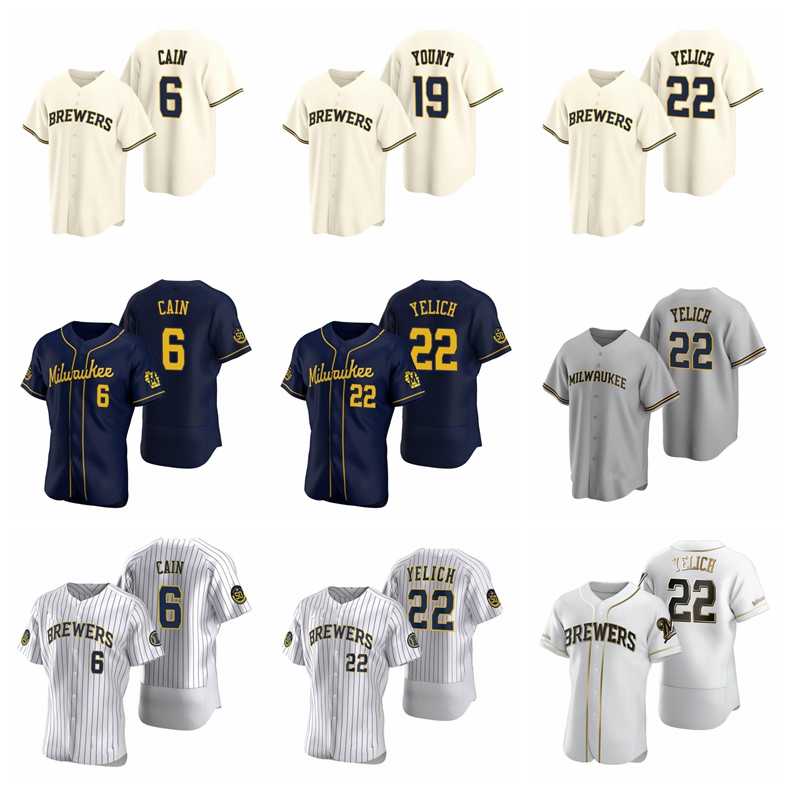 Milwaukee Brewers Baseball Jerseys Christian Yelich #22 Jersey 19 Robin Yount 6 Lorenzo Cain 8 Ryan Braun Men Women Youth 0421, Nk logo
Milwaukee Brewers Baseball Jerseys Christian Yelich #22 Jersey 19 Robin Yount 6 Lorenzo Cain 8 Ryan Braun Men Women Youth 0421, Nk logo