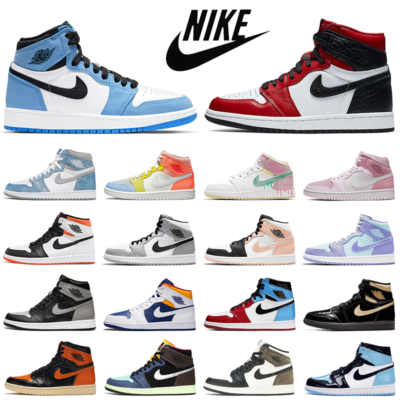 Excellent Hyper Royal 1s Men Basketball Shoes Jumpman 1 University Blue Bred Womens Mens Trainers Sports Sneakers size 36-46
Excellent Hyper Royal 1s Men Basketball Shoes Jumpman 1 University Blue Bred Womens Mens Trainers Sports Sneakers size 36-46
