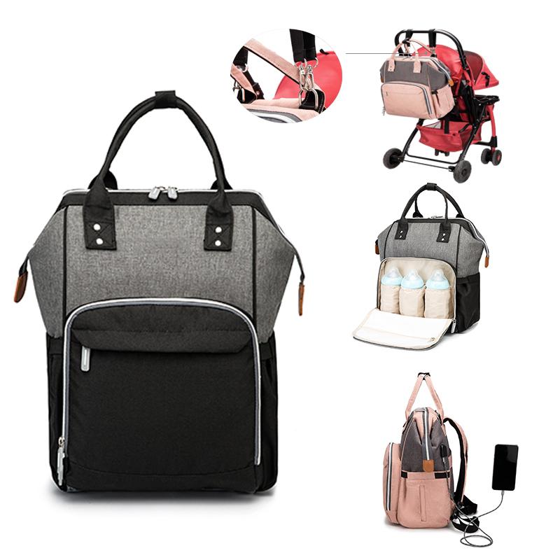Diaper Backpack Large Capacity Waterproof Mommy Baby Bags Multifunction With USB Interface Travel Bag For Stroller
Diaper Backpack Large Capacity Waterproof Mommy Baby Bags Multifunction With USB Interface Travel Bag For Stroller