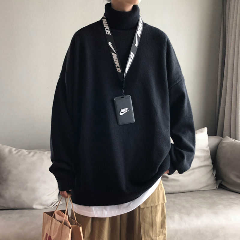 Privathinker Men's Winter Warm Turtleneck Sweater Korean Streetwear Fashion Pullovers Sweater Casual Male Clothing 210929