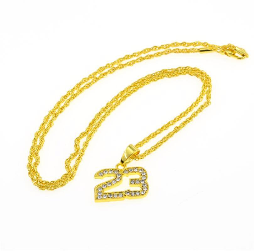 Chains Arrival Bling Gold Cuban Chain Necklace Jewelry For Men Crystal Hip Hop Basketball Legend Number 23 Necklaces & Pendants
Chains Arrival Bling Gold Cuban Chain Necklace Jewelry For Men Crystal Hip Hop Basketball Legend Number 23 Necklaces & Pendants
