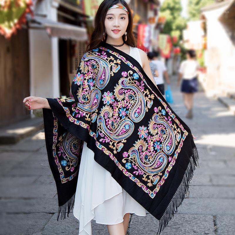 Scarves 2021 Embroidered Imitation Cashmere Oversized Thickened Long Scarf Autumn Winter Air Conditioning Shawl Luxury Bag, Blue;gray
Scarves 2021 Embroidered Imitation Cashmere Oversized Thickened Long Scarf Autumn Winter Air Conditioning Shawl Luxury Bag, Blue;gray