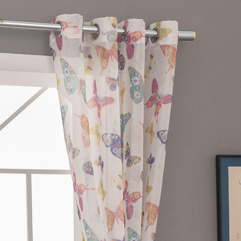 Curtain & Drapes Multi-colors Butterfly Window Sheer Screening Curtains For Living Room Bedroom Eyelets Blinds Furniture Cover
Curtain & Drapes Multi-colors Butterfly Window Sheer Screening Curtains For Living Room Bedroom Eyelets Blinds Furniture Cover